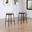 Bruce Swivel Counter Stool with Metal Frame