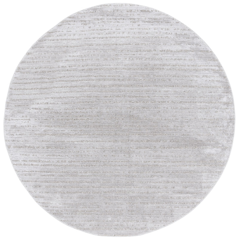 Shabbona Performance Abstract Rug, Round 6'7"