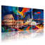 Cités et pays, ensemble de 3 reproductions d'art sur toile-691749252
