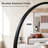 Full Length Mirror, 56"x16" Arch Floor Mirror with Stand, Black Arched Full Body Standing or Leaning Mirror for Bedroom, Living Room