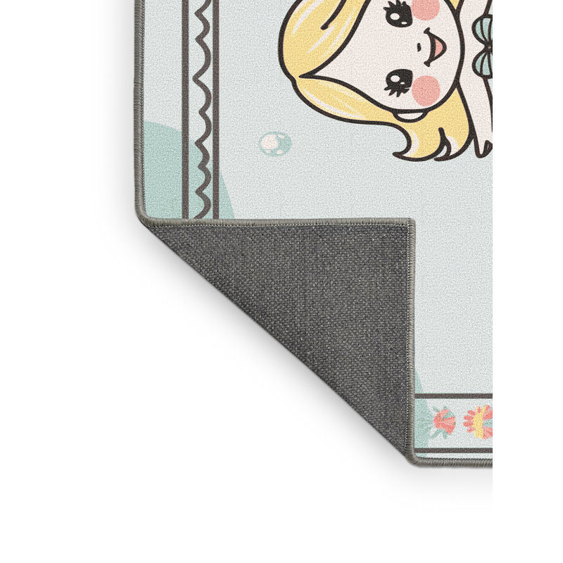 Tapis pour enfants Sunside Sails Mermaids Ocean, Rectangulaire 2 pi x 3 pi