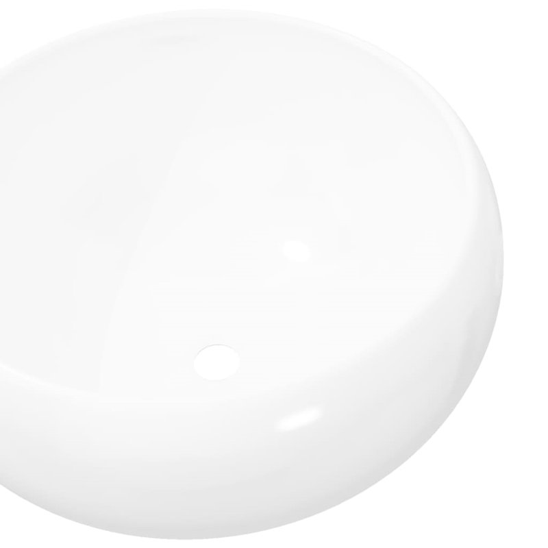 Metro Lane Farrah 400mm L Ceramic Circular Sink, White