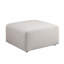 Canapé-repose-pieds, tissu chenille beige L 29,92 po x l 29,92 po x H 16,73 po (longueur x largeur x hauteur)
