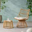 Chaise et table d'appoint