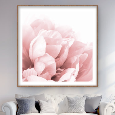 Peony Flower Dream - Floral Botanical, reproduction d'art encadrée