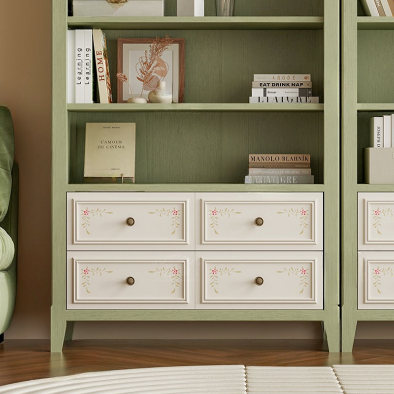 Simple and Retro Painted Display Cabinet