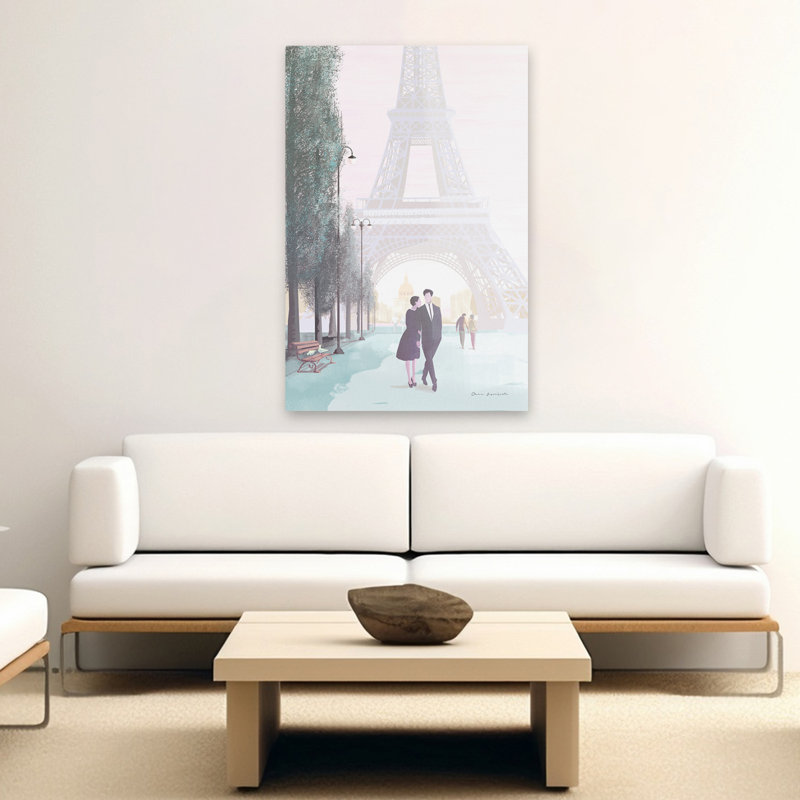 Amour de Paris - animaux, oiseaux, art noir et bleu, H 60 po x l 40 po