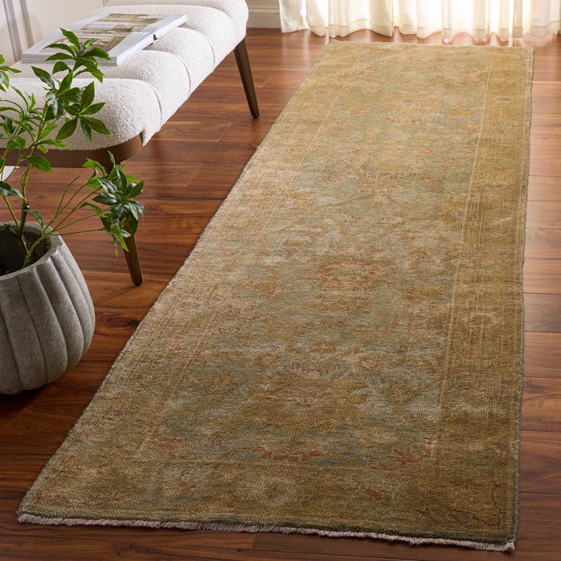 Wool Oriental Area Rug, Runner 3' x 10'