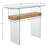 Kayley 39.4'' Glass Top Console Table-607793749