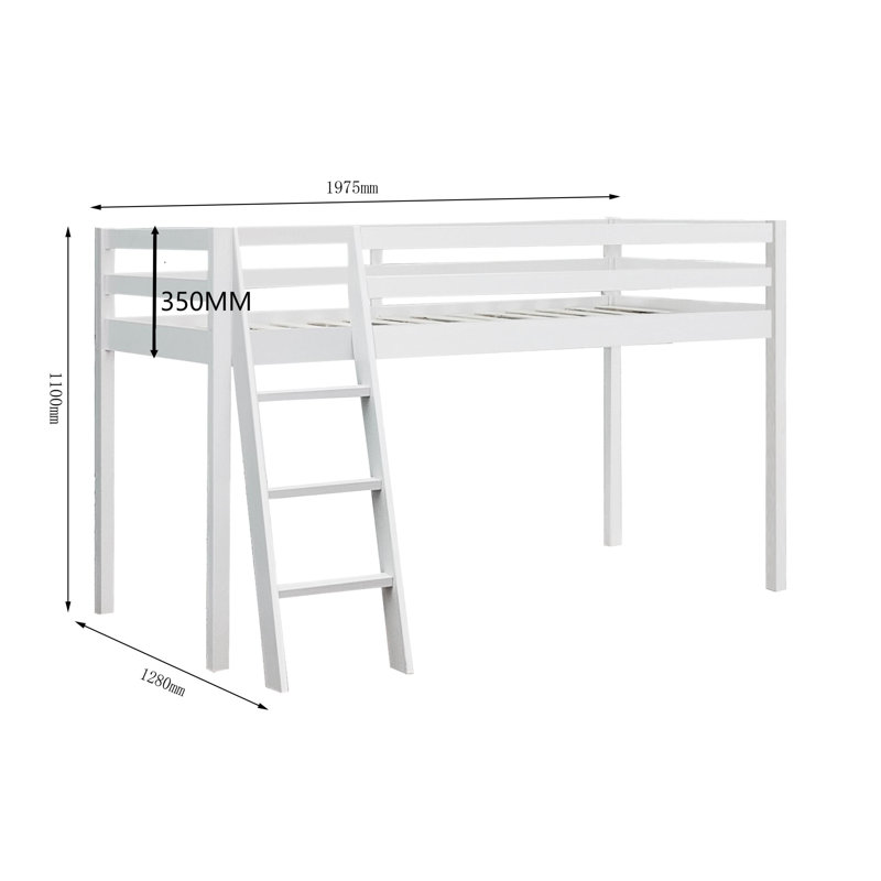 Aerne 90 X 190cm Mid Sleepers, Grey