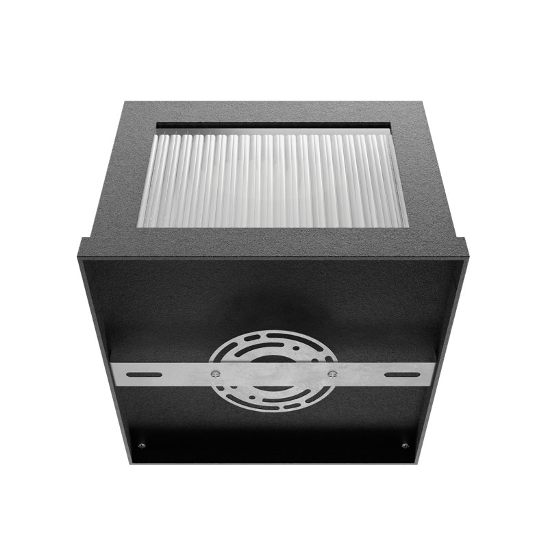 Luminaire à DEL à 1 lumière câblé, Noir, H 12 po x l 12 po x P 11 po
