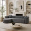 Sofa Upholstered 101.96 " Chenille Sectional-1343573364-1343573366
