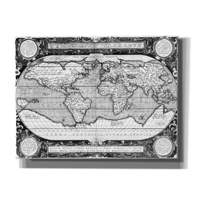 «Antique World Map» par Vision Studio, art mural sur toile