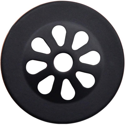 Bathroom Sink Drain Assembly with Rapid Draining Crowned Grid without Overflow Holes - Exposed