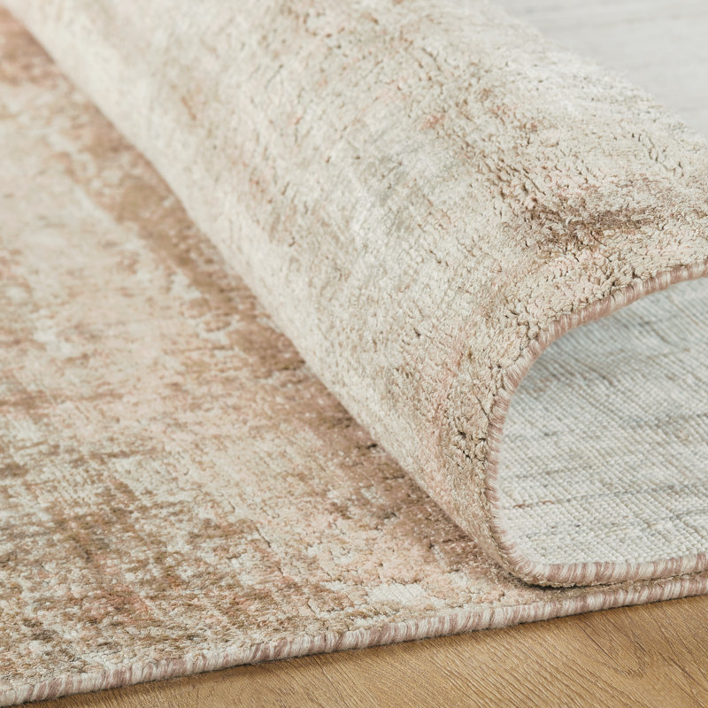 Elements Sandstone Beige Handmade Area Rug, Rectangle 7'6" x 9'6"