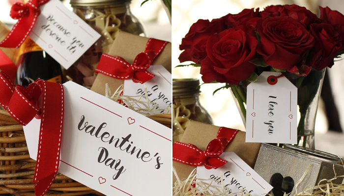 A bunch of red roses is a traditional gift to tell someone you love them.