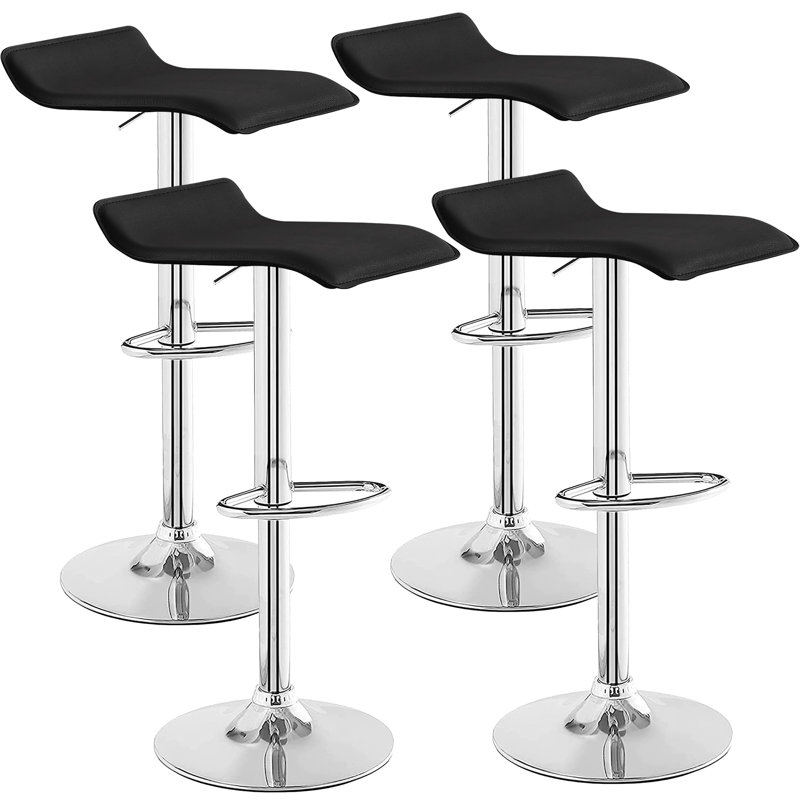 Tabouret réglable en hauteur Garytt, Noir