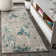 Lasley Contemporary POP Modern Abstract Vintage Faded Blue/Gray Rug