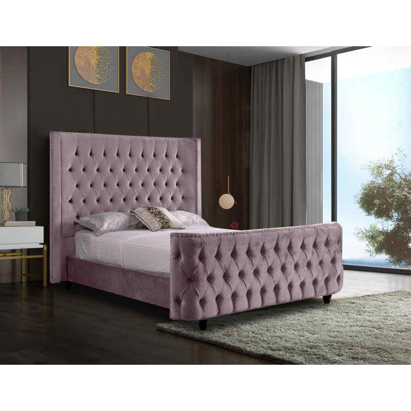 Upholstered Bed, Pink, Super King (6')