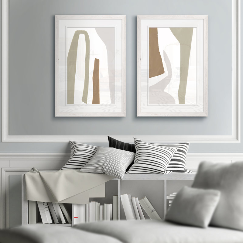 « format folâtre i » par vincent van gogh, ensemble de 2 reproductions de cadres photo, H 24 po x l 18 po x P 1,25 po, Blanc