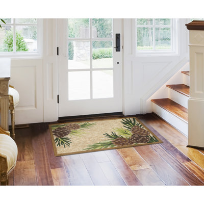 Tapis touffeté à motif floral Dasan