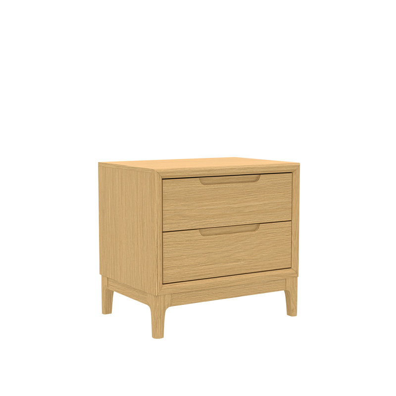 Table de chevet Rise, Chêne clair