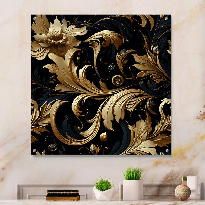 Gertrude - Abstract Acrylic Wall Art, 16" H x 16" W