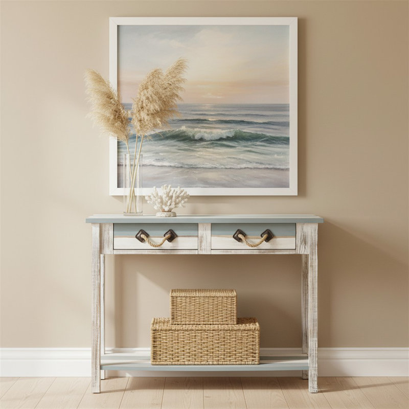 Swiftsure 42.5'' Solid Wood Top Console Table