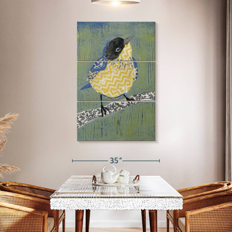 Brampt Patchwork Wren II, 50" H x 32" W