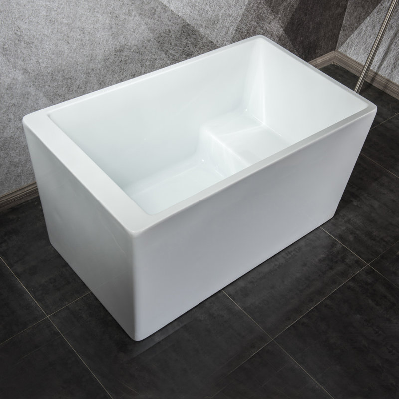 Baignoire de trempage autoportante en acrylique Flatbottom