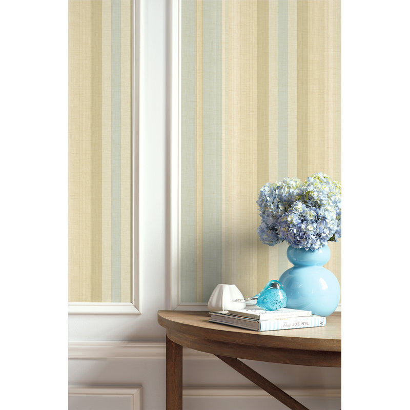 Striped Roll, Metallic Gold/Seabreeze