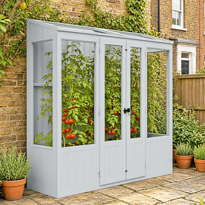 Holme 7 ft x 3 ft Painted Greenhouse