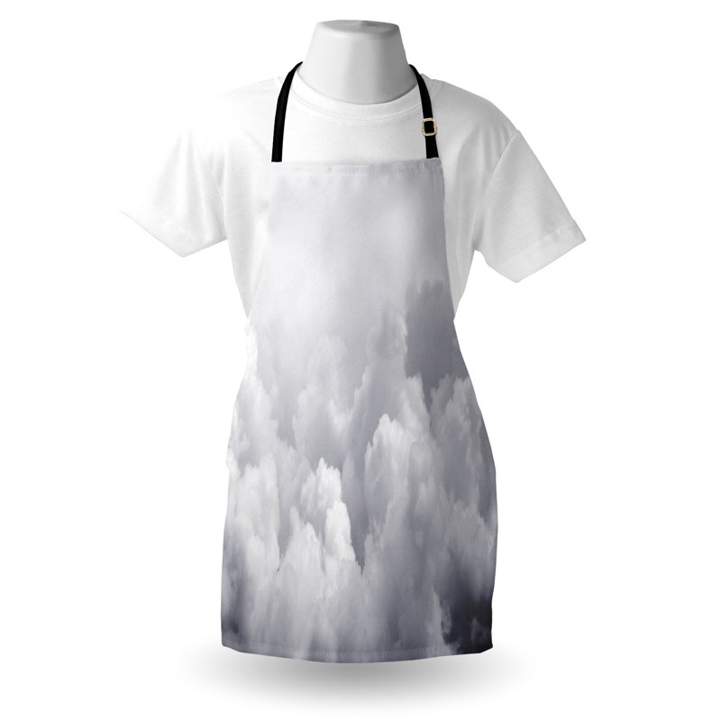 East Urban Home Gray Tablier unisexe nuages sombres Moody Sky taille adulte gris