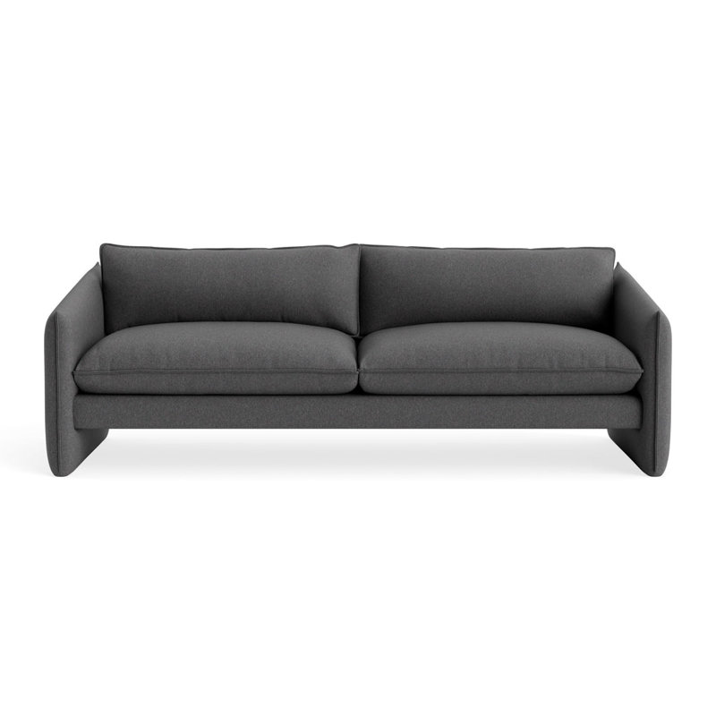 Canapé Softmore, H 34 po x l 96 po x P 40 po, Gris Gabro