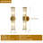 Modern Cylindrical Golden K9 Crystal Wall Lamp