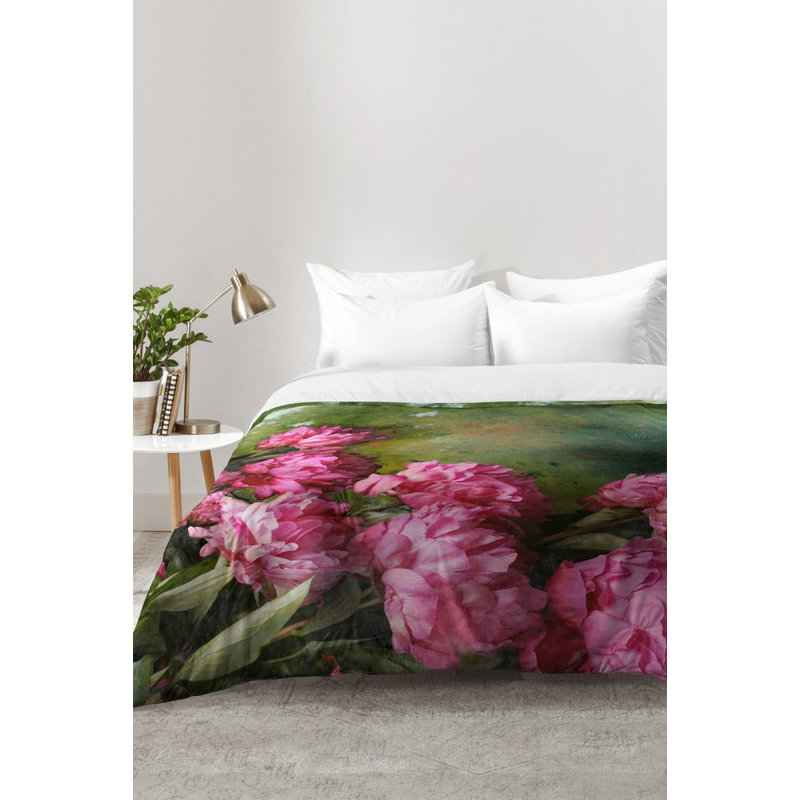 Ensemble d'édredon Peony Romance, Édredon pour très grand lit + 2 très grandes ta