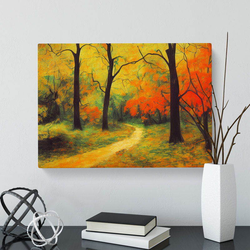Epic Autumn Forest - Wrapped Canvas