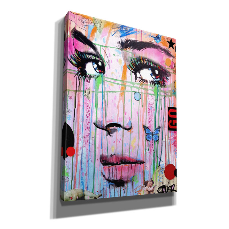 «Go» par Loui Jover, art mural sur toile, H 54 po x l 40 po x P 1,5 po