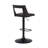 Adjustable Swivel Bar Stool with Mixed Material Design