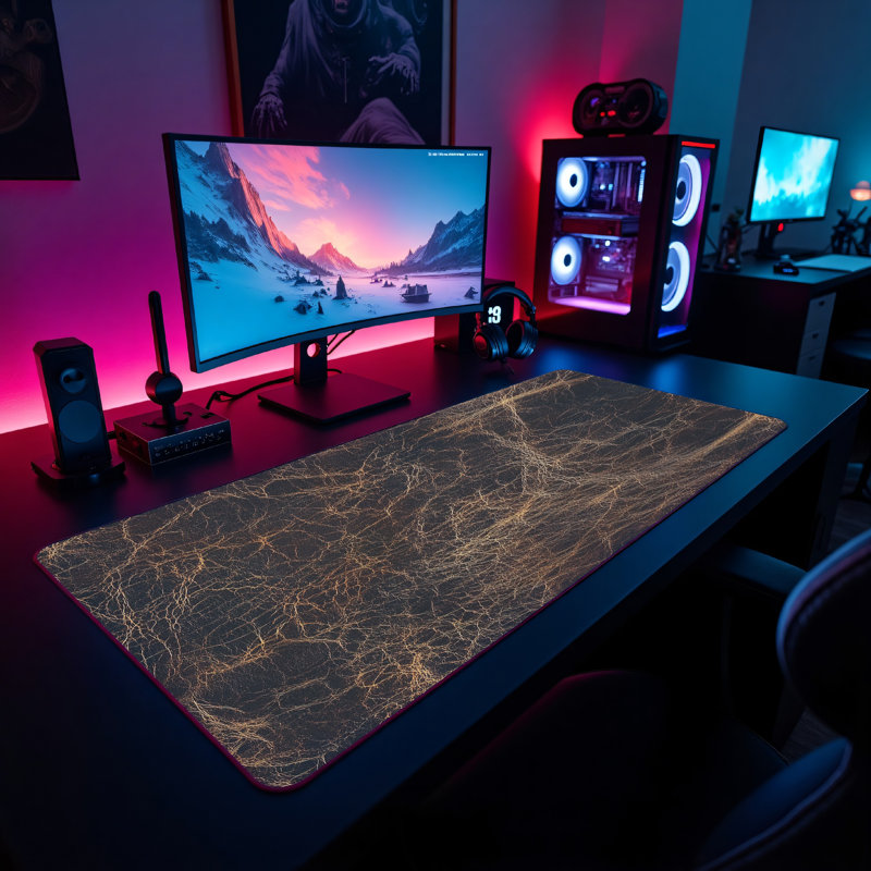 Polyester Desk Pad, 14.4x12.1