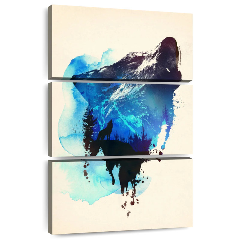 Brampt Alone As A Wolf, 38" H x 24" W