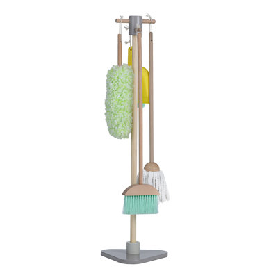 Teamson Kids Play Cleaning Set with Stand