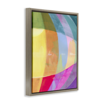 Curved Neon Flare Floating Frame, design by Grace Popp