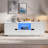 Modern High Glossy Rectangle Coffee Table With 2 Cabinets, One Drawer, 16 Colour Led Lights And An Open Shelf-509078120
