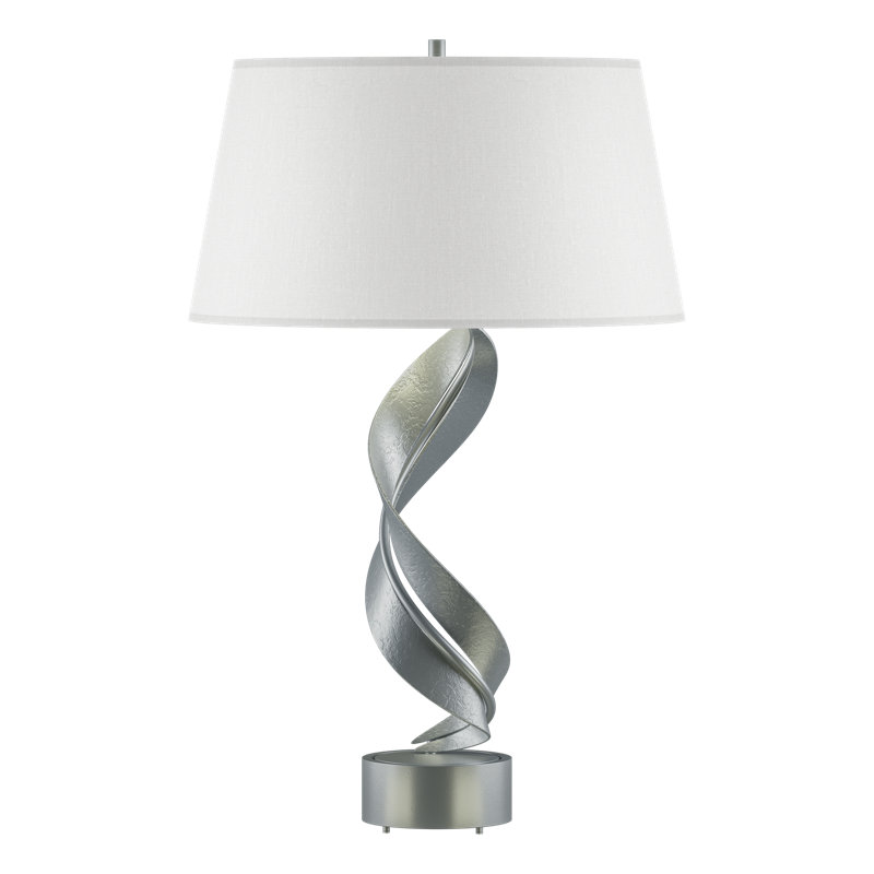 Folio 25.1" Table Lamp, Natural Anna, Dark Smoke
