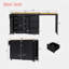 74.8" Extendable Kitchen Island with Dining Table, 3 Drawers, Power Outlet, Spice Rack-1855051430