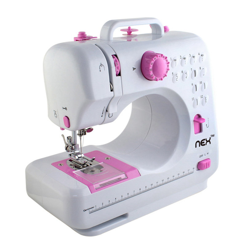 Machine à coudre électronique professionnelle multifonctionnelle haitral, Rose