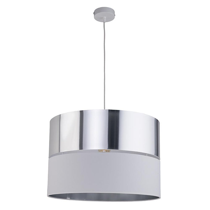 Avdhesh 1 - Light Single Pendant, White, Silver/White