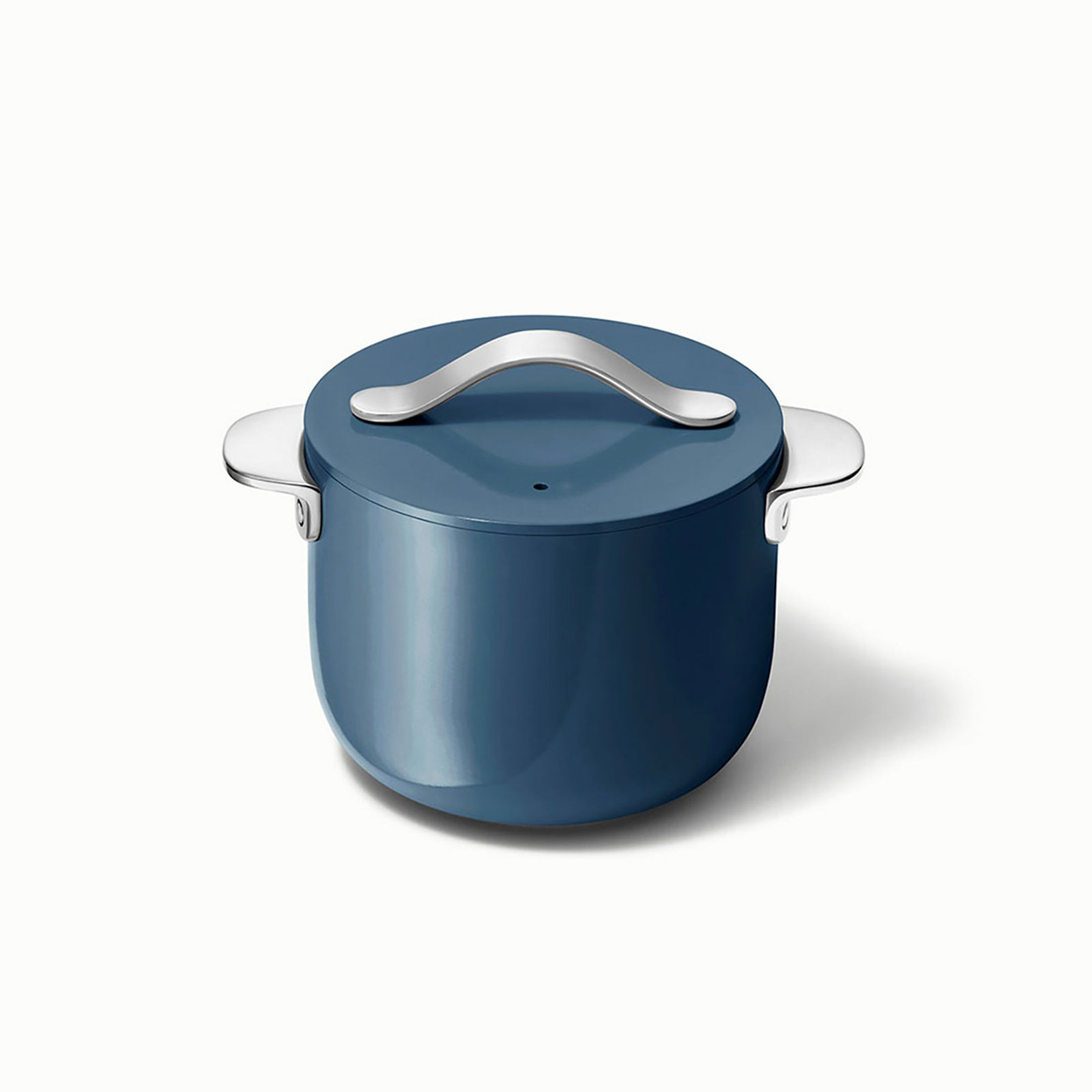 Caraway Nonstick Ceramic Petite Cooker W/ Lid, 2 quarts, Navy
