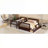 Platform Bunk Bed Twin-over-Full Sleeper with Under-Bed Storage Drawers, Solid Wood, Brown Finish
